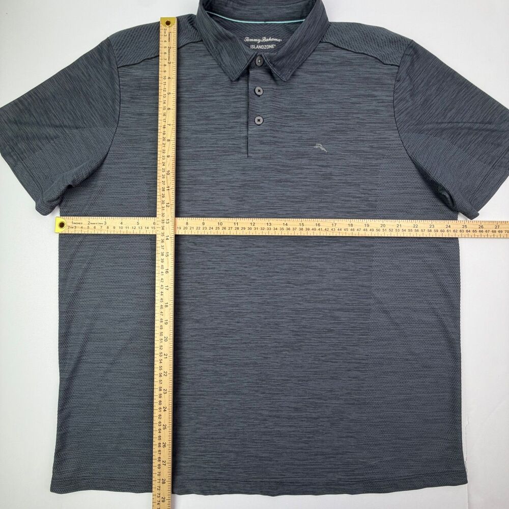 Tommy Bahama IslandZone Gray Golf Polo XL - Picture 7 of 9